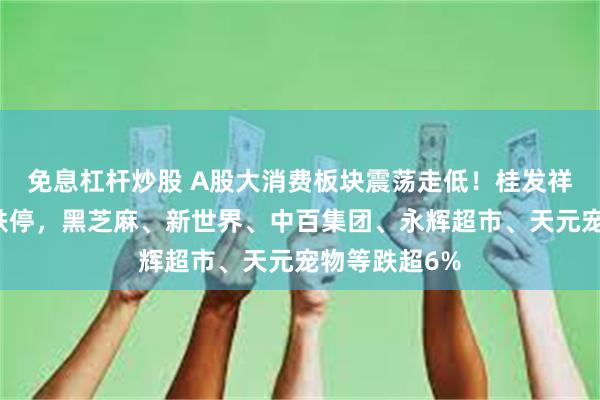 免息杠杆炒股 A股大消费板块震荡走低!桂发祥、源飞宠物跌停,黑芝麻、新世界、中百集团、永辉超市、天元宠物等跌超6%