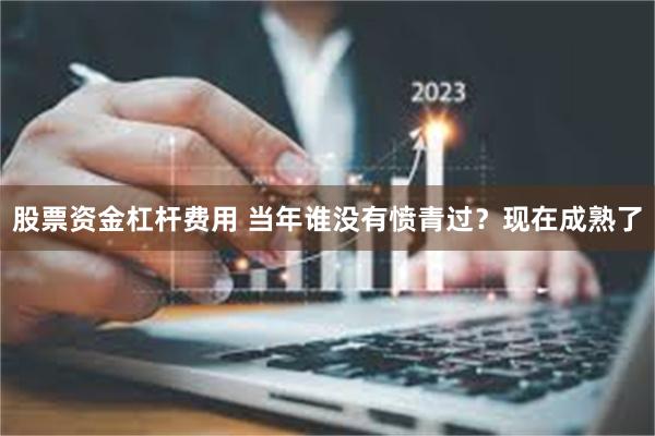 股票资金杠杆费用 当年谁没有愤青过?现在成熟了