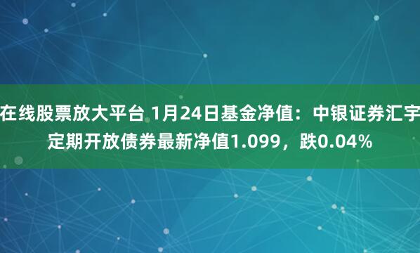 在线股票放大平台 1月24日基金净值:中银证券汇宇定期开放债券最新净值1.099,跌0.04%