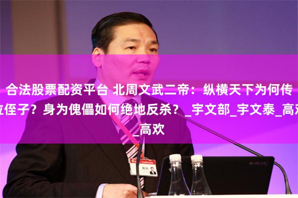 合法股票配资平台 北周文武二帝：纵横天下为何传位侄子？身为傀儡如何绝地反杀？_宇文部_宇文泰_高欢
